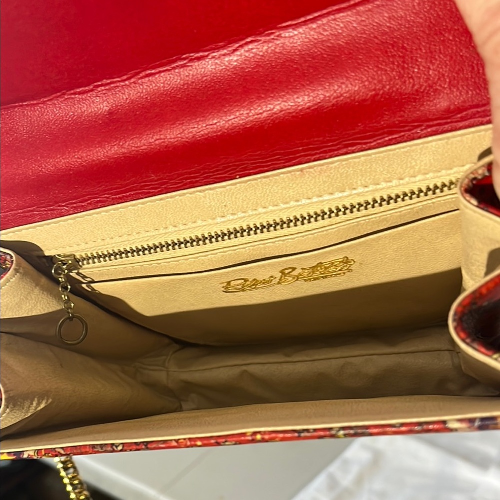 Vintage Robert Bestien purse,Elegant Gold and Red Women's Bag - Picture 8 of 16